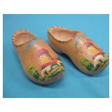Vtg Hand Painted Amsterdam Wooden Clogs See Info