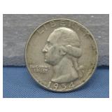 1954 Washington Silver Quarter 90% Silver