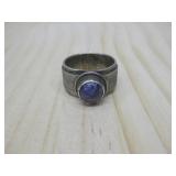 Vtg S.S. N/A EJ. Bighand Charoite Ring 11.17GMS