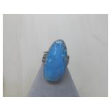 Vtg S.S. N/A Tested Turq. Ring 8.34GMS