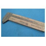 Vtg. Lufkin No.014(136) Wood Brass Slide See: