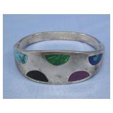 Taxco Sterling Silver & Stone Bracelet