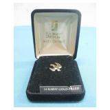 Bob Siemon Designs Gold Filled Dove Lapel Pin