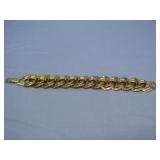 Vtg. Monet Goldtone Double Link Bracelet Hallmark