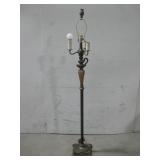 Vtg Candelabra Style Double Switch Floor Lamp See
