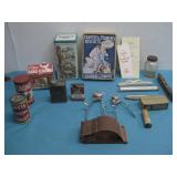 Assorte Vtg Tin Product Boxes, Vtg Nail Care See