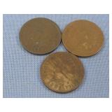 Three Indian Head Cents