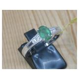 S.S Topaz Synthetic Ring Hallmarked Made In India
