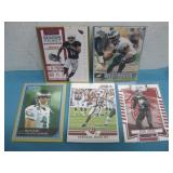 Five Assorted NFL Trading Cards