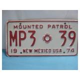 1974 New Mexico License Plate