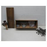 Cast Iron Horses, Vtg Lucky Horse Shoe & More
