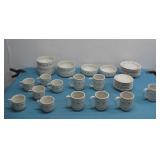 Longaberger Pottery Dishes Cups Saucers & Bowls