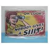 NIP Retro Comic Style Wood Sign 8' x 5'