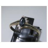 10KT Gold CZ Ring Hallmarked