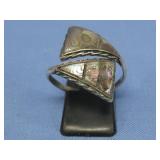 Mexico Sterling Abalone Size Adjustable Ring