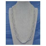 SW 30' Set Of Two Necklaces Silvertone