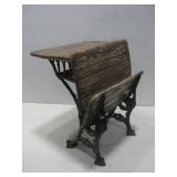 Vtg Student Desk 18.25' x 17' x 23' See Info