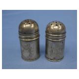 Pair Vintage Sterling Silver S&P Shakers Hallmark
