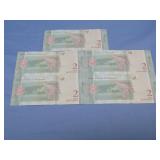 Five Crisp Repiblica Venezula 2 Bolivares