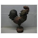 Wood Carved Rooster Figurine 19.5' Tall