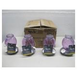 Four New Style Selections Glass Bird Feeders