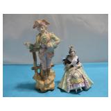 Two Vtg Ceramic & Porcelain Victorian Style See