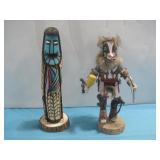 Signed Badger & Cottonwood Kachina Dolls See Info