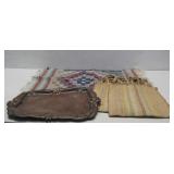 Wood Tray,Woven Saddle Bag & SW Style Mat 9' x 32'