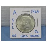 1964 Kennedy Half Dollar 90% Silver