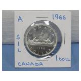 1963 UNC Canada Dollar 80% Silver