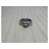 Vtg S.S. Navajo D. Reeves Coral Ring