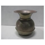 Vtg Brass & Copper Spittoon 10' Tall