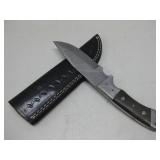 Damascus Fixed Blade Knife W/ Sheath