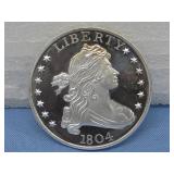 1804 Dollar Replica 1oz .999 Fine Silver See Info