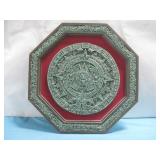 Vtg Aztec Calendar Wall Decor 20.5' x 20.5'