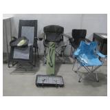(4) Folding Outdoor Chairs & Ozark Trail See Info