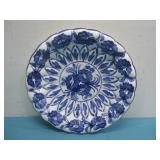 Vtg Hand Painted Display Plate 11' See Info