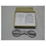 Vtg Slip-N-Snip Folding Scissors W/ Box