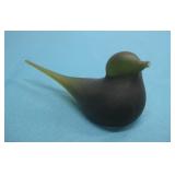 Vtg Hand Blown Glass Bird Figurine 5'