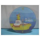 BEATLES Yellow Submarine Glass Clock 12' See Info