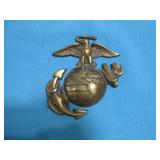 USMC Eagle Globe W/Anchor Brass Emblem See