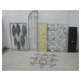 Assorted Decorative Metal Wall Art See Info