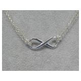 S.S Infinity Pendant Hallmarked Necklace