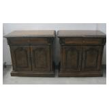 Two Wood Side Tables 36' x 20' x 32' See Info