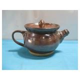 Vtg Pottery Tea Pot  4.25' Tall