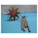 Wind Chime & Metal & Glass Sun Decor See Info