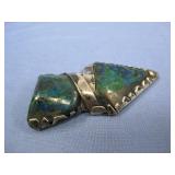 Vtg. S.S Azurite Unfinished Belt Buckle