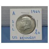 1964 Kennedy Half Dollar 90% Silver