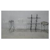 Five Various Metal Plant Stands See Info