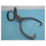 Antique Cast Iron Ice Block Tongs